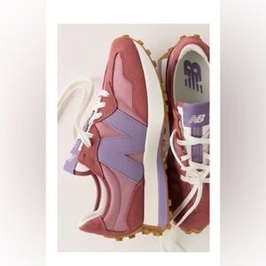 New Balance 327Women’s Rose Pink & Lavender Low-Profile Sneakers by Free People